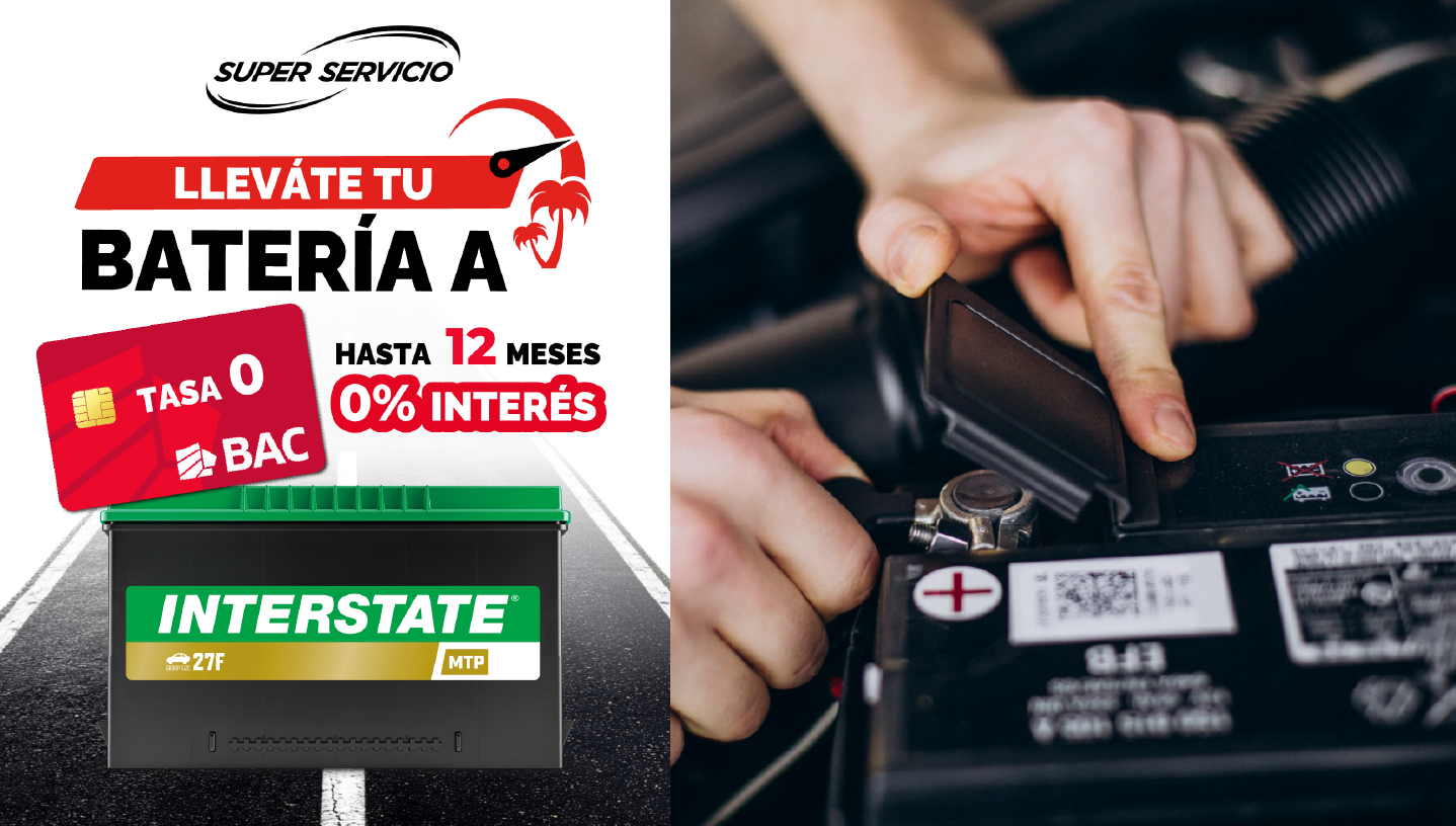 Baterías Interstate a tasa 0 hasta 12 meses con BAC  imagen